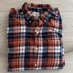 RedHead Men's Casual Plaid Shirt - Red, Blue, White